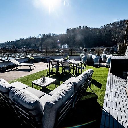 Les 3 chapeaux Les canotiers 4 pers avec sa belle terrasse et Le melon 2 personnes sans terrasse Dinant Extérieur photo