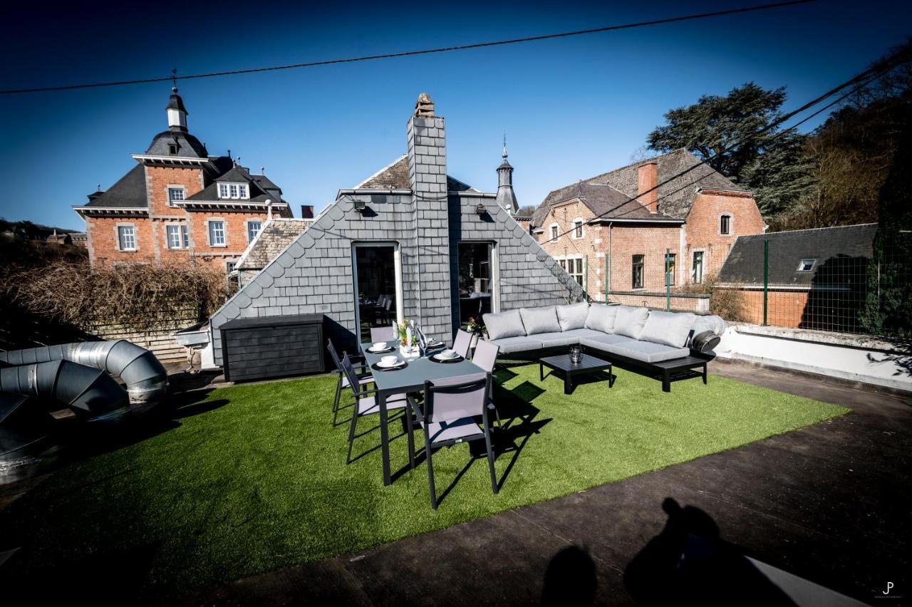 Les 3 chapeaux Les canotiers 4 pers avec sa belle terrasse et Le melon 2 personnes sans terrasse Dinant Extérieur photo
