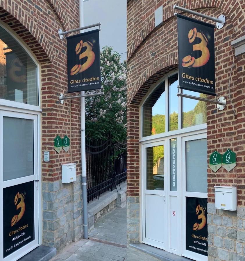 Les 3 chapeaux Les canotiers 4 pers avec sa belle terrasse et Le melon 2 personnes sans terrasse Dinant Extérieur photo